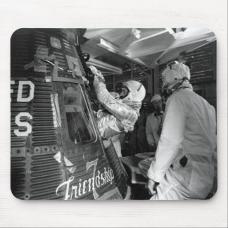 John Glenn Entering Friendship 7 Spacecraft Mouse Pad