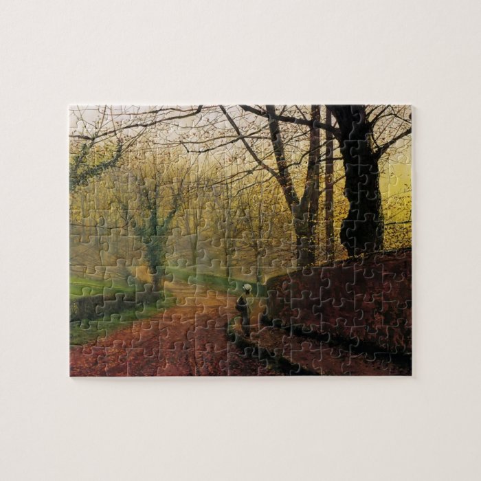 John Grimshaw  Stapleton Park near Pontefract Sun Jigsaw Puzzles