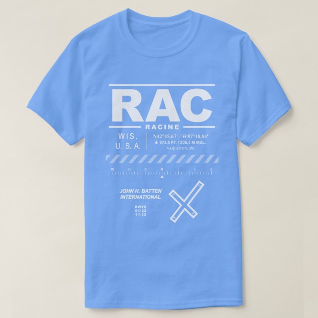 John H. Batten International Airport RAC T-Shirt (Design Front)