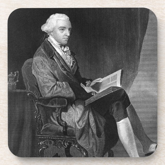 John Hancock Beverage Coaster (Front)