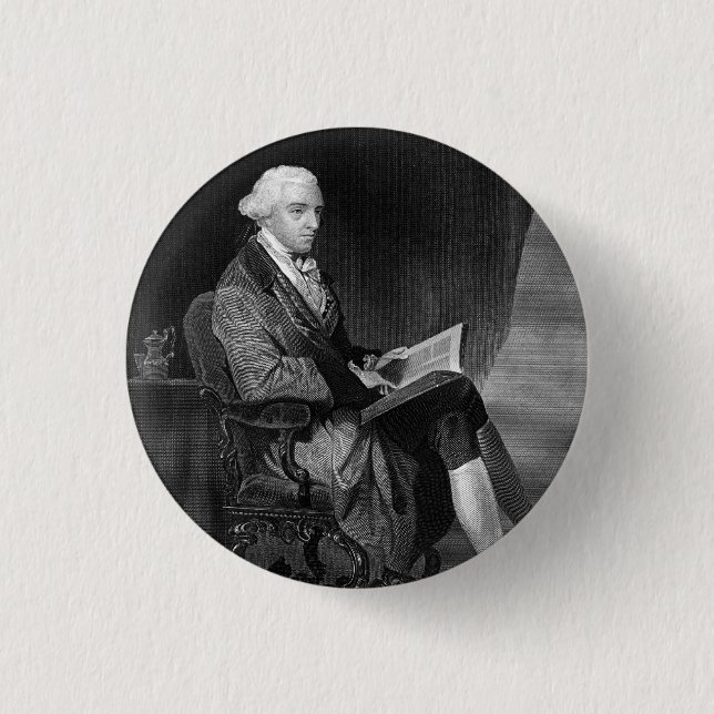 John Hancock Pinback Button (Front)