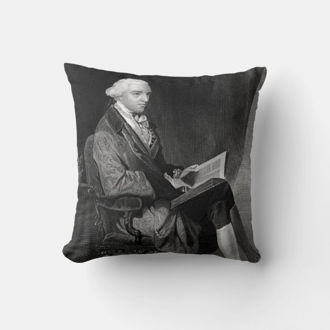 John Hancock Throw Pillow (Front)
