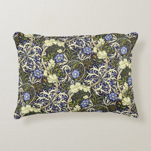 John Henry Dearle Seaweed Pattern Accent Pillow