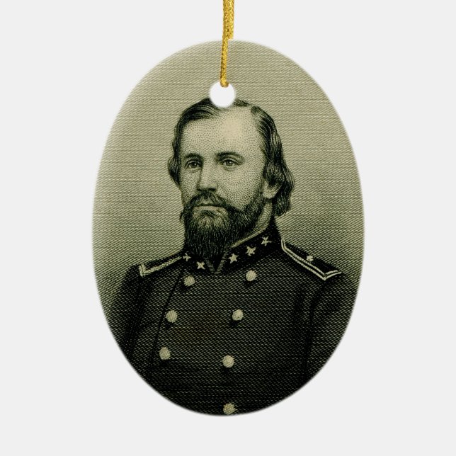 John Hunt Morgan Ceramic Ornament (Front)