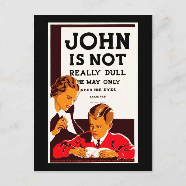 John Is Not Really Dull Postcard (Front)