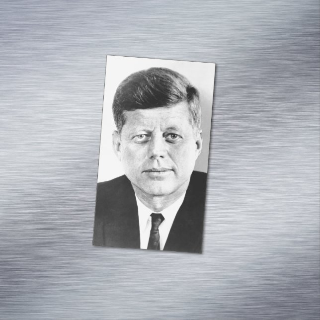 John Jack Kennedy US Presidential White House Business Card Magnet (In Situ)