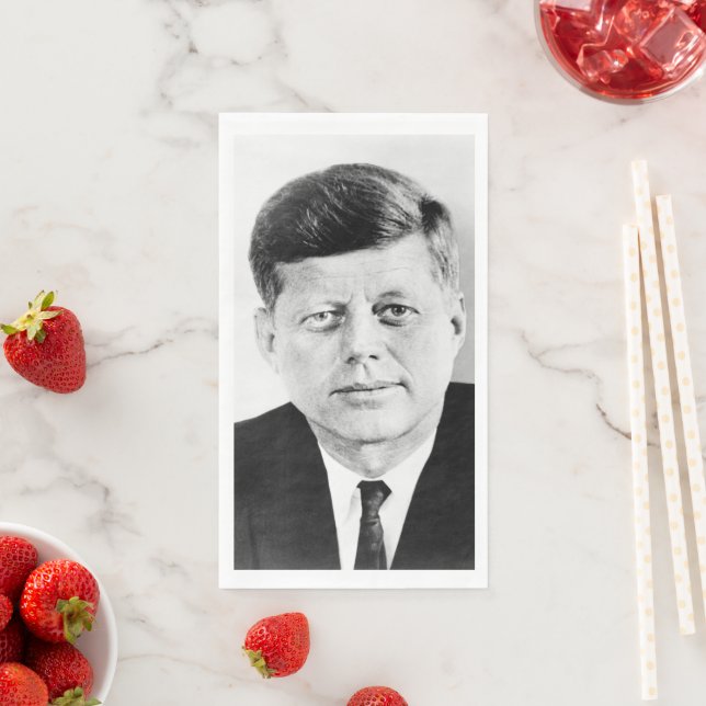 John Jack Kennedy US Presidential White House Paper Guest Towels (Insitu)