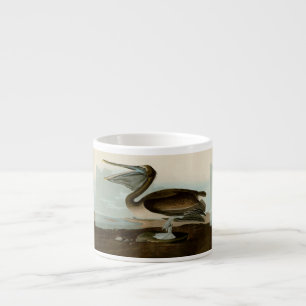 John James Audubon Brown Pelican Artwork Painting Espresso Cup