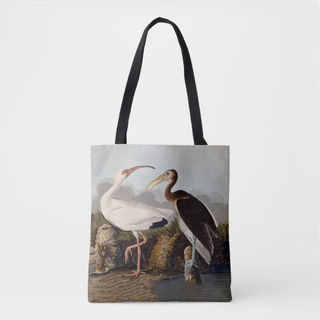John James Audubon White Ibis Bird Print Classic Tote Bag (Front)