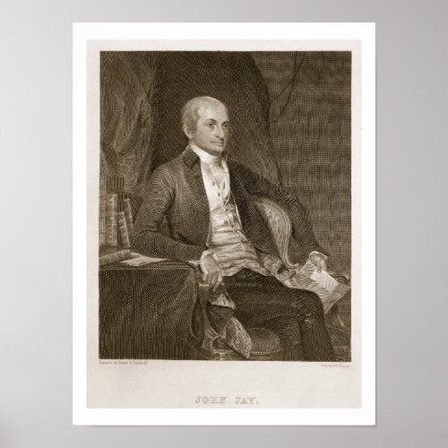 John Jay engraved by Asher Brown Durand 1796_188 Poster