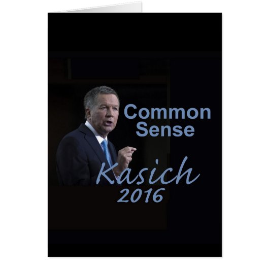John KASICH 2016 Card (Front)