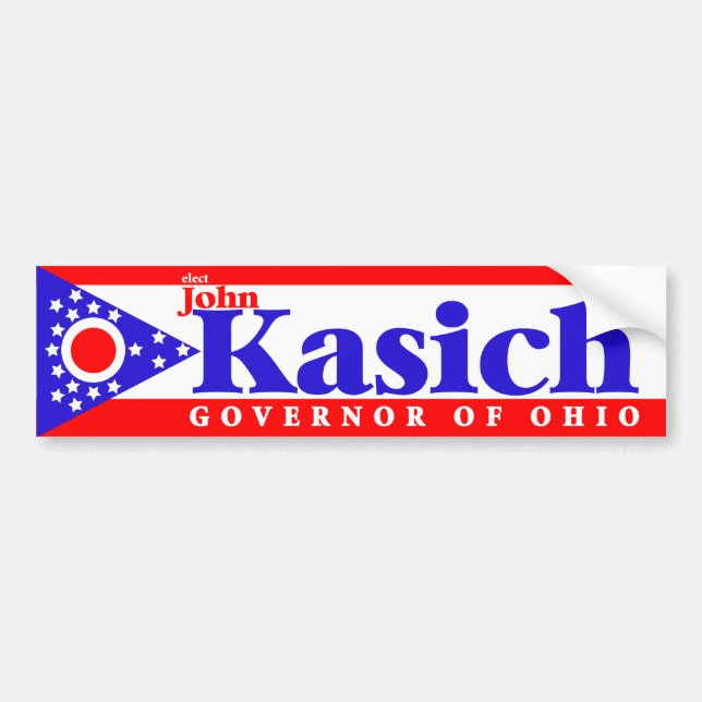 John Kasich Bumper Sticker (Front)