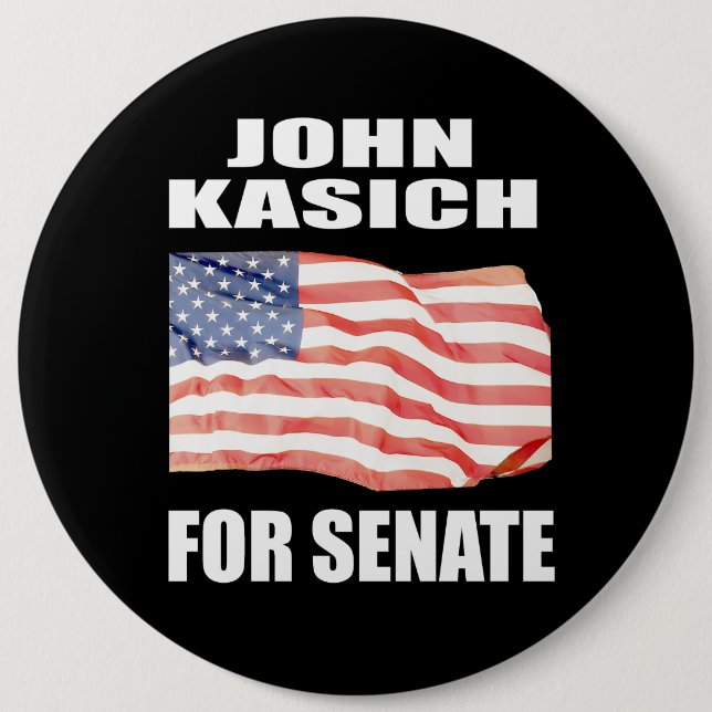 JOHN KASICH FOR GOVERNOR PINBACK BUTTON (Front)