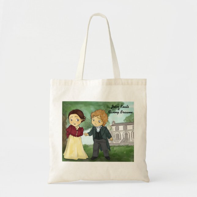 John Keats & Fanny Brawne Tote Bag (Front)