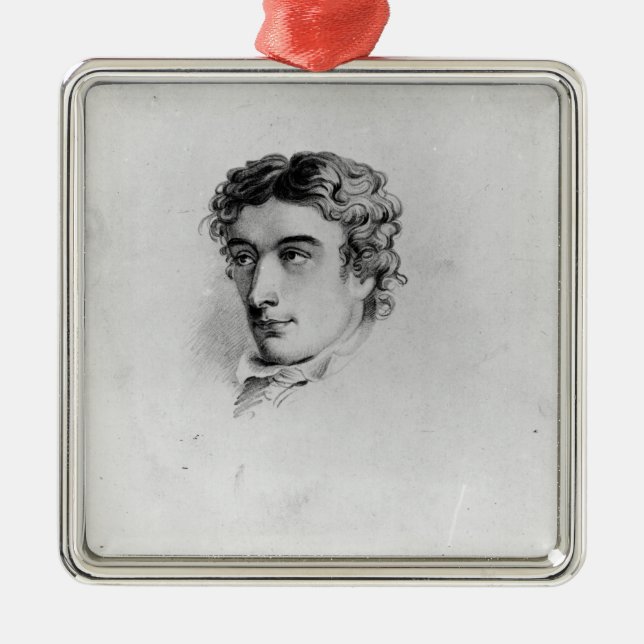 John Keats Metal Ornament (Front)