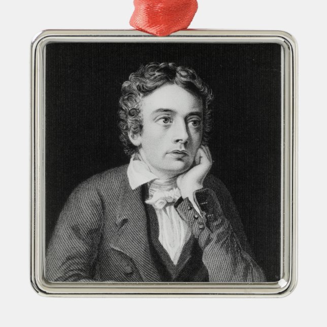 John Keats Metal Ornament (Front)