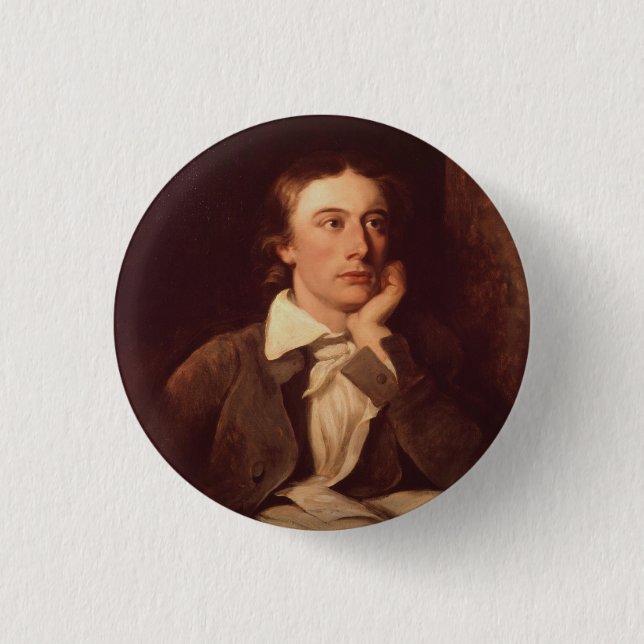 John Keats Pinback Button (Front)