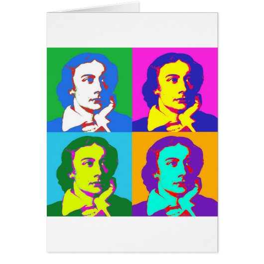John Keats Pop Art Cards (Front)