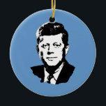 John Kennedy Ceramic Ornament<br><div class="desc">Political Ornaments at PoliticalT-shirts.com: Browse the full spectrum of political gifts and apparel. Political bumper stickers,  hoodies,  buttons,  magnets,  mugs,  posters,  and more. Choose Republican,  Democrat,  Liberal,  or Conservative Humor Tees,  and 2010 Campaign Gear & 2012 Campaign Gear.</div>