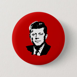 John Kennedy Gear Pinback Button
