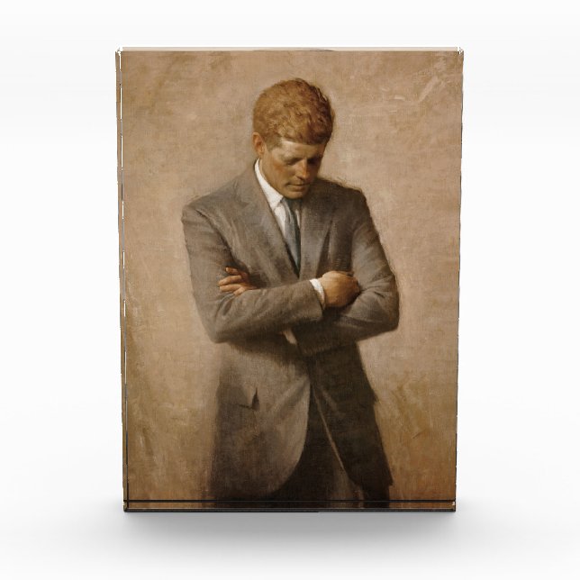 John Kennedy US Presidential White House Portrait  Acrylic Award (Front)