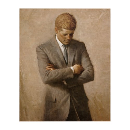 John Kennedy US Presidential White House Portrait  Acrylic Print