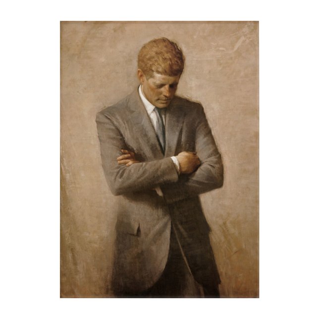 John Kennedy US Presidential White House Portrait  Acrylic Print (Front)
