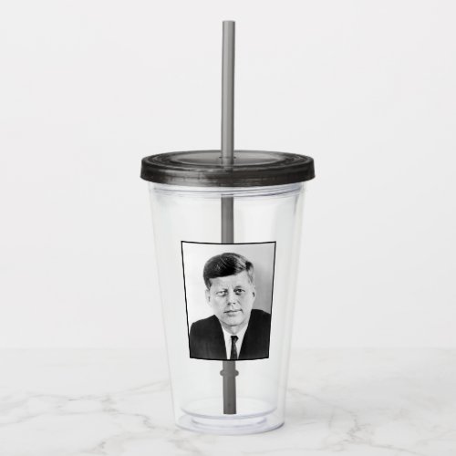 John Kennedy US Presidential White House Portrait Acrylic Tumbler