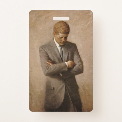 John Kennedy US Presidential White House Portrait  Badge