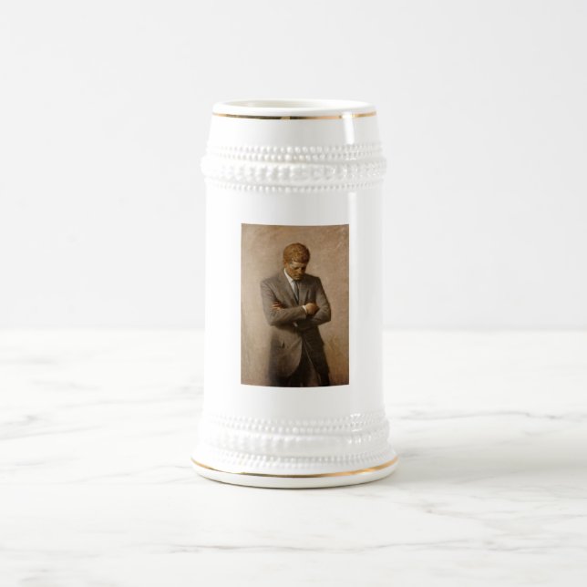 John Kennedy US Presidential White House Portrait  Beer Stein (Center)
