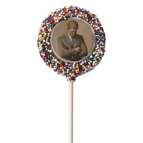 John Kennedy US Presidential White House Portrait  Chocolate Covered Oreo Pop