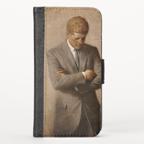 John Kennedy US Presidential White House Portrait  iPhone X Wallet Case