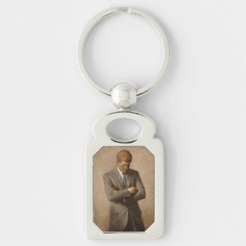 John Kennedy Us Presidential White House Portrait  Keychain by Onshi_Designs at Zazzle