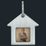 John Kennedy US Presidential White House Portrait  Pet ID Tag<br><div class="desc">The year was 1961. John F. Kennedy, a young and energetic senator, had just been inaugurated as the 35th president of the United States. Bracing air of change filled the country. Kennedy, with his infectious optimism, unveiled his "New Frontier" agenda, a call to push the boundaries of progress in space,...</div>