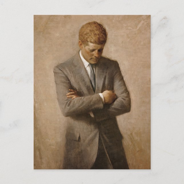 John Kennedy US Presidential White House Portrait  Postcard (Front)