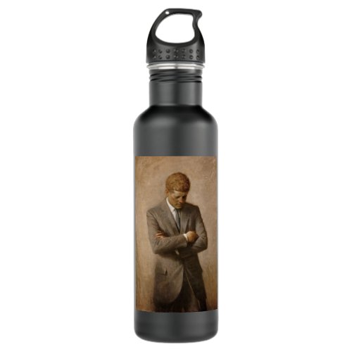 John Kennedy US Presidential White House Portrait  Stainless Steel Water Bottle