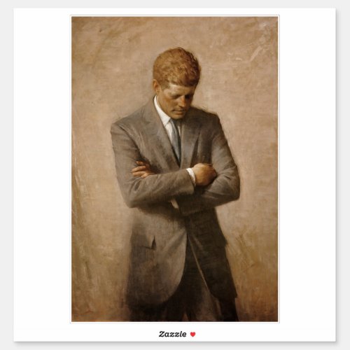 John Kennedy US Presidential White House Portrait  Sticker