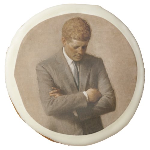 John Kennedy US Presidential White House Portrait  Sugar Cookie