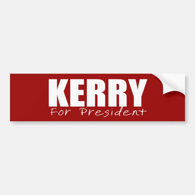 JOHN KERRY Election Gear Bumper Sticker (Front)