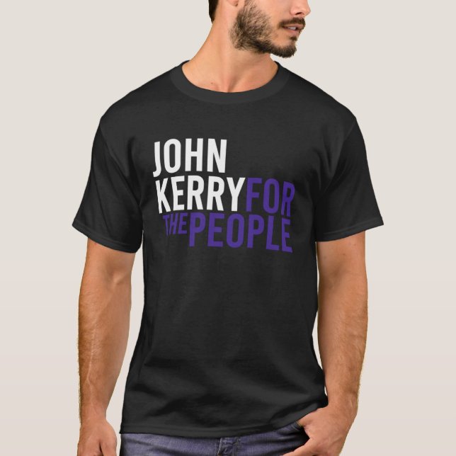 John Kerry For The People 2024 Liberal Democrat US T-Shirt (Front)