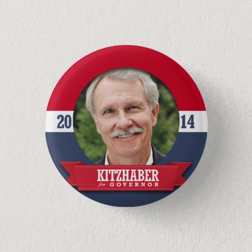 JOHN KITZHABER CAMPAIGN PINBACK BUTTON