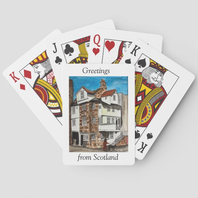 John Knox house playing cards (Back)