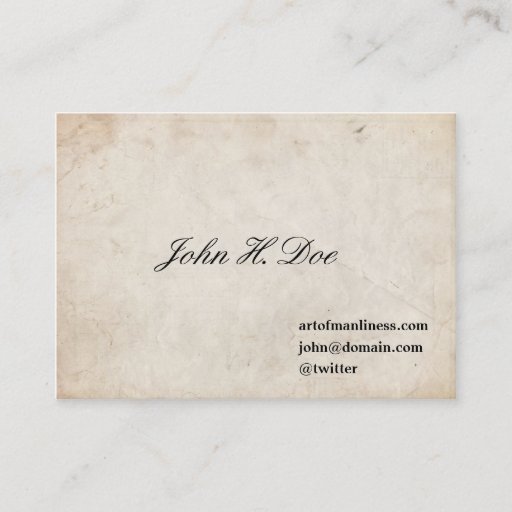 Customizable John L. Sullivan Calling Card Business Card Templates