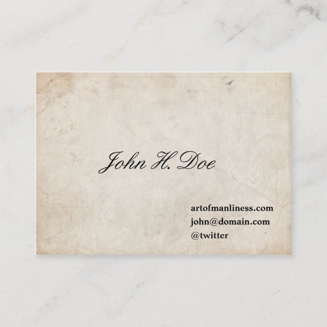 John L. Sullivan Calling Card (Front)