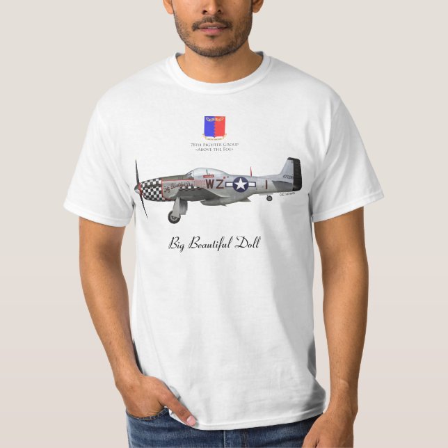 John Lander's P-51 "Big Beautiful Doll" T-Shirt (Front)