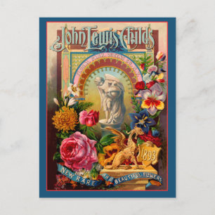 John Lewis Childs Rare Flowers Seed Packet Postcard