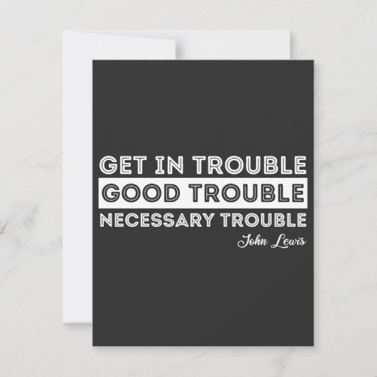 John Lewis - Good Trouble Quote (Front)