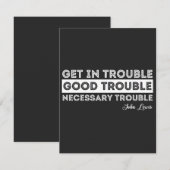 John Lewis - Good Trouble Quote (Front/Back)