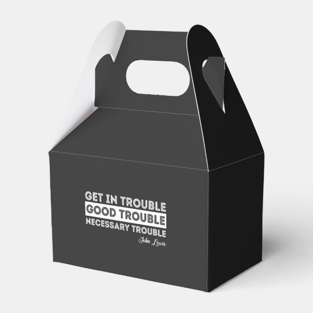 John Lewis - Good Trouble Quote Favor Boxes (Front Side)