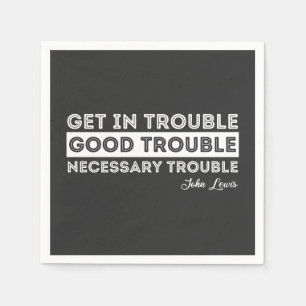 John Lewis - Good Trouble Quote Napkins